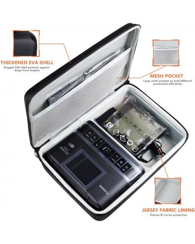 Hard Case for Selphy CP1500 CP1300 CP1200 Color Photo Printer EVA Hard Shell Carrying Case