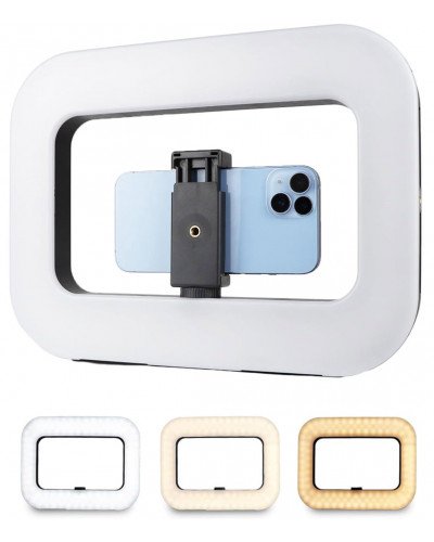 YM-200 Rechargeable 20W Selfie Portable Ring Light Phone Adjustable Fill Ring Light