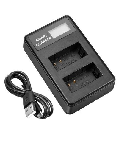 NB-10L Battery Charger LCD Smart USB Dual Channel Charger NB-10L Battery Charger LCD Smart USB Dual Channel Charger