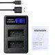 NB-10L Battery Charger LCD Smart USB Dual Channel Charger NB-10L Battery Charger LCD Smart USB Dual Channel Charger