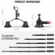 NEEWER CA065 Triple Suction Cup Camera Car Mount