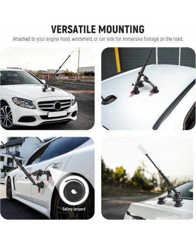 NEEWER CA065 Triple Suction Cup Camera Car Mount