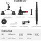 NEEWER CA065 Triple Suction Cup Camera Car Mount