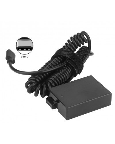 Type-C To LP-E8 DR-E8 Dummy Battery for Canon EOS 700D 650D 600D 550D KISS X4 X5 X6 T2i T3i T5i