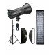 NiceFoto HC-1000SA II 100W Bi-Color LED Video Light With ES-1230 120x30cm Softbox/Stand NiceFoto HC-1000SA II 100W Bi-Color LED Video Light With ES-1230 120x30cm Softbox/Stand