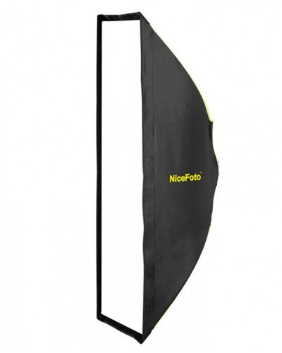 NiceFoto LA-2000A 200W Bi-Color COB LED Video Light With ES-1230 120x30cm Softbox/Stand