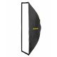 NiceFoto LA-2000A 200W Bi-Color COB LED Video Light With ES-1230 120x30cm Softbox/Stand
