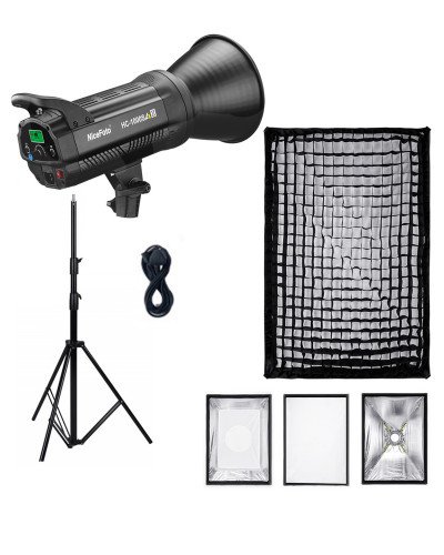 NiceFoto HC-1000SA II 100W Bi-Color LED Video Light With ES-690 60x90cm Softbox/Stand