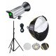 NiceFoto LA-2000A 200W Bi-Color COB LED Video Light With 90cm Softbox/Stand NiceFoto LA-2000A 200W Bi-Color COB LED Video Light With 90cm Softbox/Stand