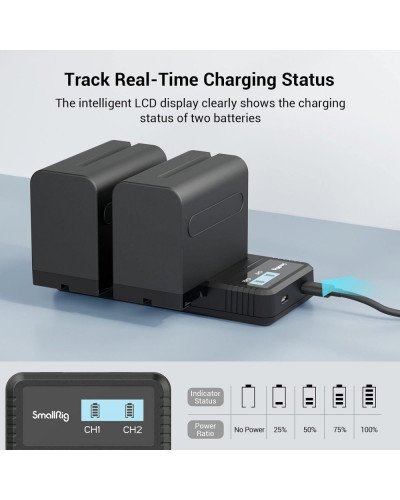PISEN Dual USB Super Charger for Sony NP-F550/F750/F970/FM50/FM500H PISEN Dual USB Super Charger for Sony NP-F550/F750/F970/FM50/FM500H