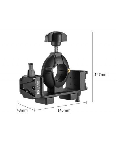 Super Pipe Clamp CA121 with 1/4" And 3/8" Screw Hole V Type Mount