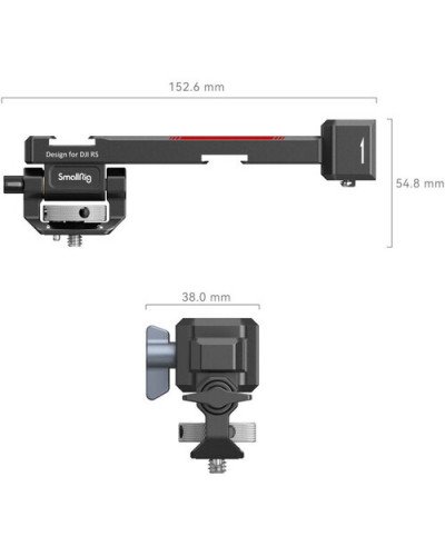 SmallRig Monitor Mounting Support with NATO Clamp for DJI RS 2 RSC 2 RS 3 RS 3 Pro RS 3 Mini RS 4 or RS 4 Pro Gimbal