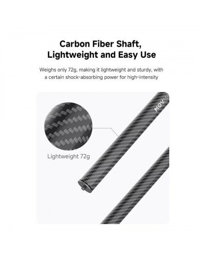 MOVMAX Blade Carbon Fiber Extension Tube for Osmo Pocket 3/4