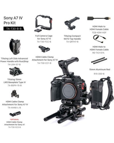 Tilta Pro Camera Cage Kit for Sony a7 IV (TA-T30-B-B) Tilta Pro Camera Cage Kit for Sony a7 IV (TA-T30-B-B)