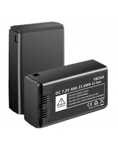 VB26A DC 7.2V 4000mAh 21.6Wh Lithium Battery Power Pack V1S V1N V1C V1F V1O V1 V860III V850III Flash