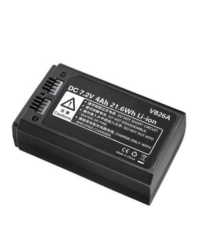 VB26A DC 7.2V 4000mAh 21.6Wh Lithium Battery Power Pack V1S V1N V1C V1F V1O V1 V860III V850III Flash