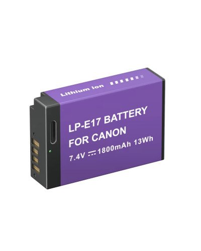 LP-E17 for CANON Rechargeable Battery with USB-C Input
