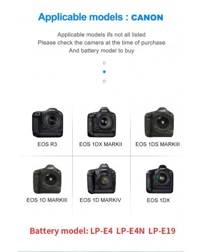 2700mAh Replacement LP-E19 Battery Pack
