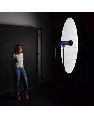 NiceFoto BW-Ø41″ DEEP Transparent Umbrella Black/White (105cm)