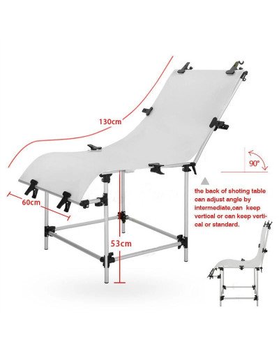 NiceFoto B-613C Folding Portable Shooting Photo Table (60x130cm)