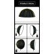 NiceFoto DL120-3000A 300W Bi-Color Umbrella Light(With Grid)