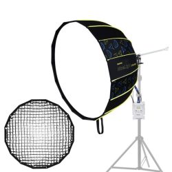 NiceFoto DF90-2000A 200W Bi-Color Umbrella Light(With Grid)