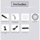 NiceFoto DF80-1000A 100W Bi-Color Umbrella Light(With Grid)
