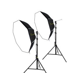 NiceFoto KT-DP80-1000B 100W (Daylight) Umbrella Light 2 Kit (With 2 Stand)