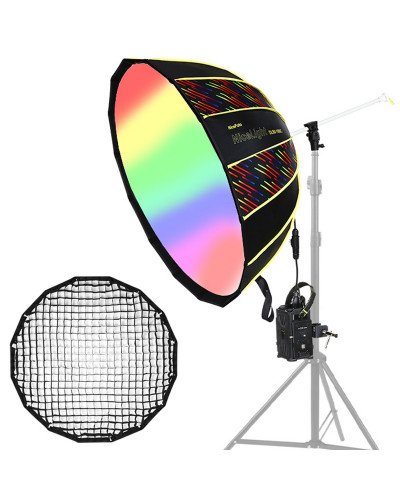 NiceFoto DL120-3000C 300W RGB Umbrella Light(With Grid)
