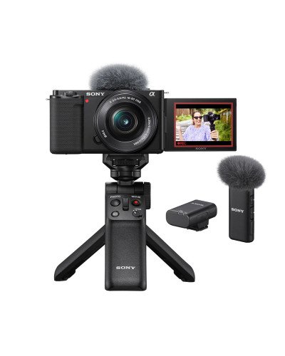 Sony ZV-E10 Mirrorless Camera with 16-50mm Lens and Content Creator Kit Sony ZV-E10 Mirrorless Camera with 16-50mm Lens and Content Creator Kit