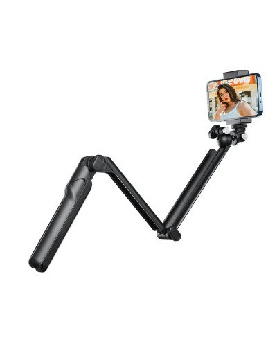TELESIN Multifunctional Foldable Tripod Selfie Stick Mount for Action Cameras
