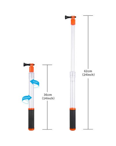 TELESIN Floating Translucent Waterproof Selfie Stick