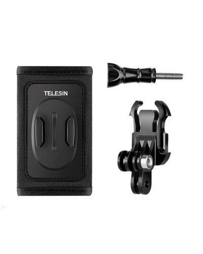 TELESIN Backpack Strap with Adjustable Dual J-Hook Mount for GoPro/Insta360/Action Cameras