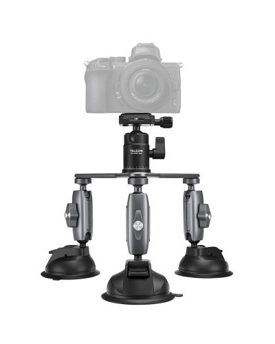 TELESIN Triple Suction Cup Camera Mount
