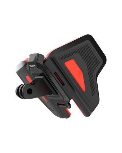 TELESIN Motorcycle Helmet Chin Mount for Action Cameras(Orange)