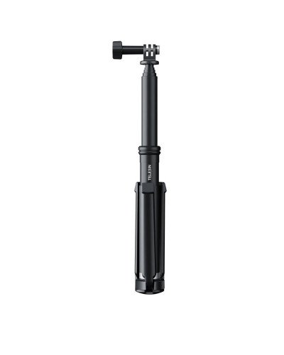TELESIN 0.9m Extendable Aluminum Alloy Selfie Stick with Tripod and Phone Clip for GoPro