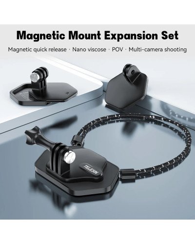TELESIN Magnetic Bracket Expansion Set (Neck Mount/Quick Release)
