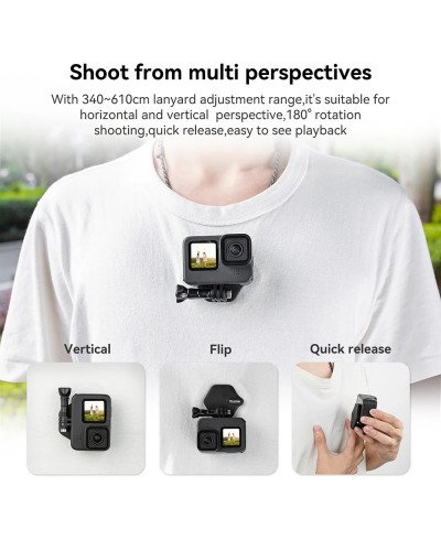 TELESIN Magnetic Bracket Expansion Set (Neck Mount/Quick Release)