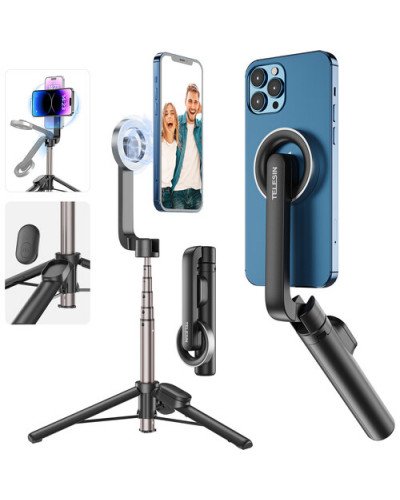 TELESIN Mini Magnetic Bluetooth Selfie Stick for iPhone