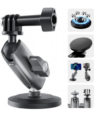 TELESIN Magnetic Mounting Base with Articulating Arm