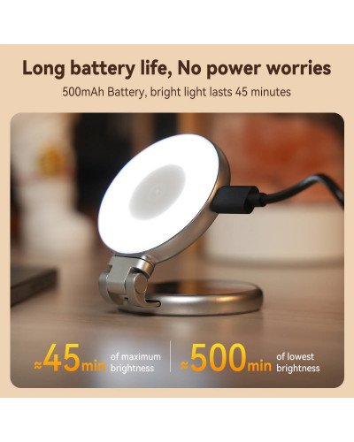 TELESIN C03 Magnetic Selfie Ring Light