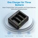 TELESIN Triple Battery Charger for GoPro Hero 13 TELESIN Triple Battery Charger for GoPro Hero 13