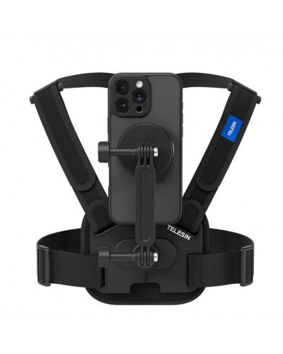 TELESIN Elastic Sports Chest Strap for iPhone 16 Pro