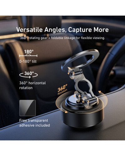 TELESIN Magnetic Electric Suction Cup Bracket