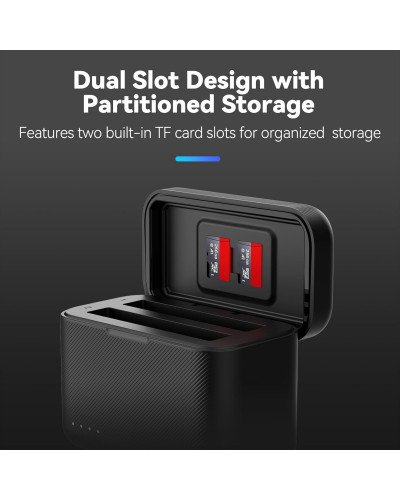 TELESIN Insta360 X5 Dual Card Slot Charging Box