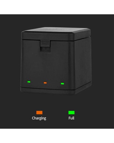 TELESIN 3 Slots LED Storage Charger Box for GoPro HERO 8/7/6/5 TELESIN 3 Slots LED Storage Charger Box for GoPro HERO 8/7/6/5