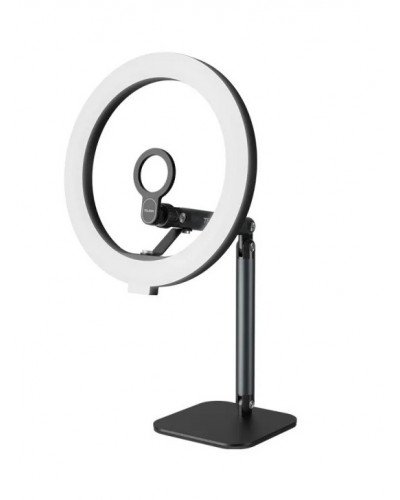 TELESIN Magnetic Desktop Phone Stand with 10 inch LED Photography Ring Light Selfie Fill Lamp