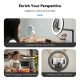 TELESIN Mobile Magnetic Floor Stand with 10 inch LED Photography Ring Light Selfie Fill Lamp TELESIN Mobile Magnetic Floor Stand with 10 inch LED Photography Ring Light Selfie Fill Lamp