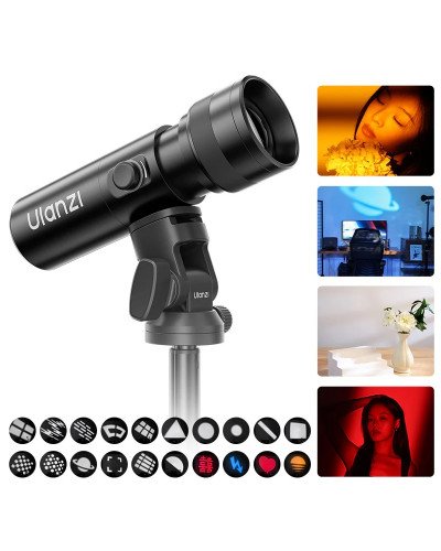 Ulanzi LM01 Photography Rechargeable Flashlight with 20 Filters