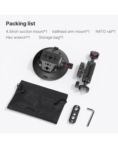 Ulanzi SC-02 Heavy-Duty Suction Cup Mount for Camera